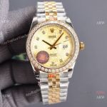 Swiss Quality Rolex Datejust II Citizen Watch 2-Tone Jubilee Gold Micro Dial